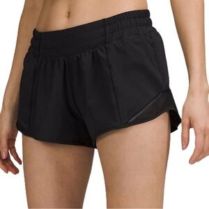 Lululemon Hotty Hot Black Shorts